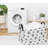 Rectangular Dog Basket,Dog Toy Bin,Dog Storage Basket Organizer.Waterproof PE Coating Puppy Storage Bin With Handles.Dog Room Decor,Dog Toys,Books,Kid's Gifts Basket. (Dog Paw)