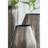 9.5X5.5X12" Aluminum Layered Chisel Oval Vase