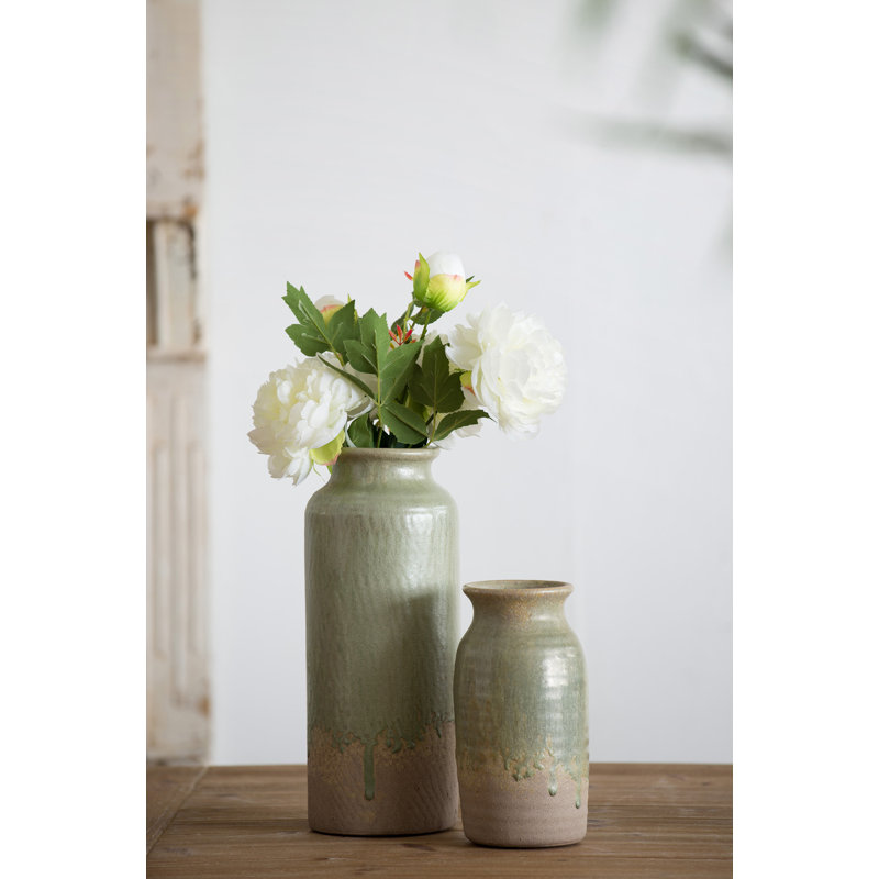 Bridgehampton Handmade Ceramic Table Vase, 9.1" H x 4.3" W x 4.3" D