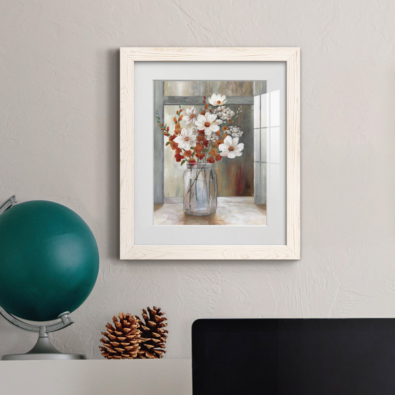 Automne brumeux - cadre photo, reproduction d'art, H 24 po x l 18 po x P 1,5 po, Blanc