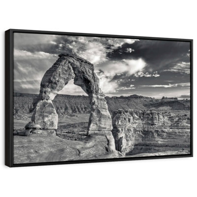 Delicate Arch BW Canvas Print