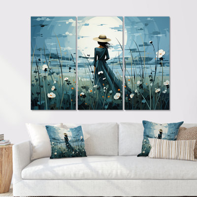 Contemporary Urban Retreat - ensemble d'art sur toile Meadow