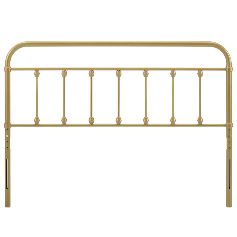 Ellen Classic Metal Headboard, Twin, Gold