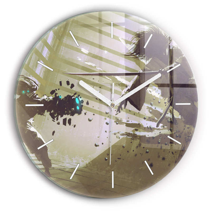Glass Wall Clock