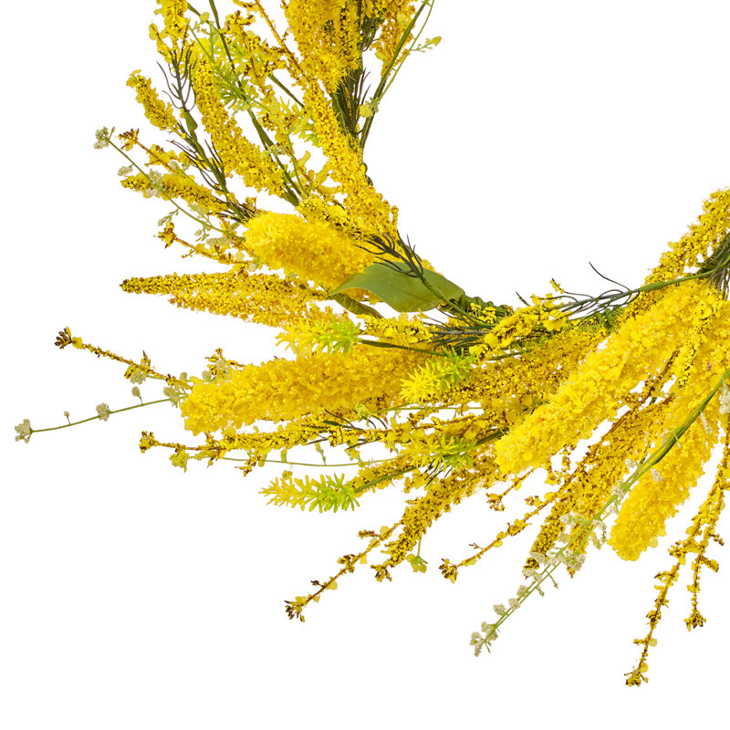 Couronne de lavande sauvage 24 po, Couronne jaune sauvage