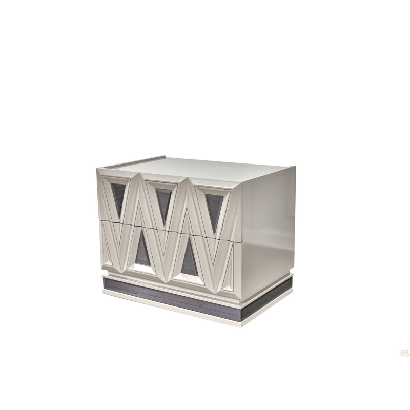 2-Drawer Night Stand Made With Wood