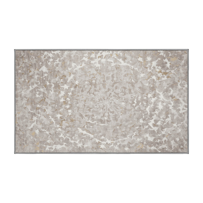Machine Washable Gray Area Rug