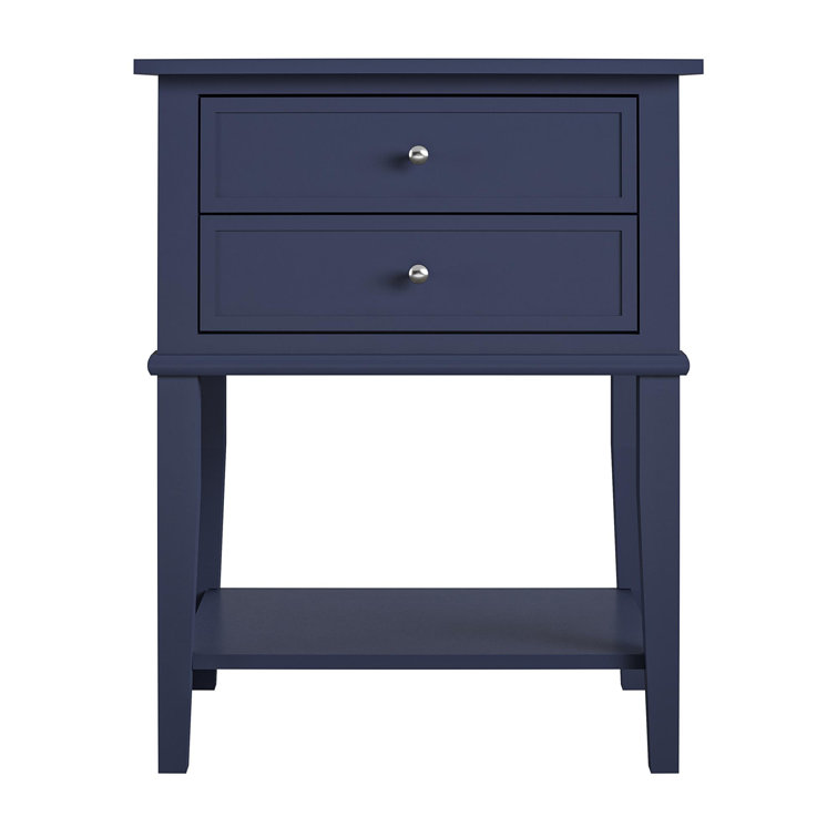 Dmitry 2-Drawer End Table with Storage