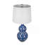 D13x25,7 "Vase rond en céramique à deux niveaux bleu et blanc