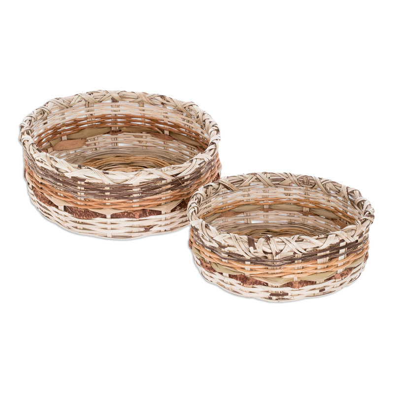 Paire de paniers Bayou Breeze faits à la main en fibre naturelle Petén Itza
