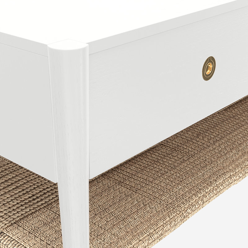 Table basse Madeline, gris anthracite, Blanc
