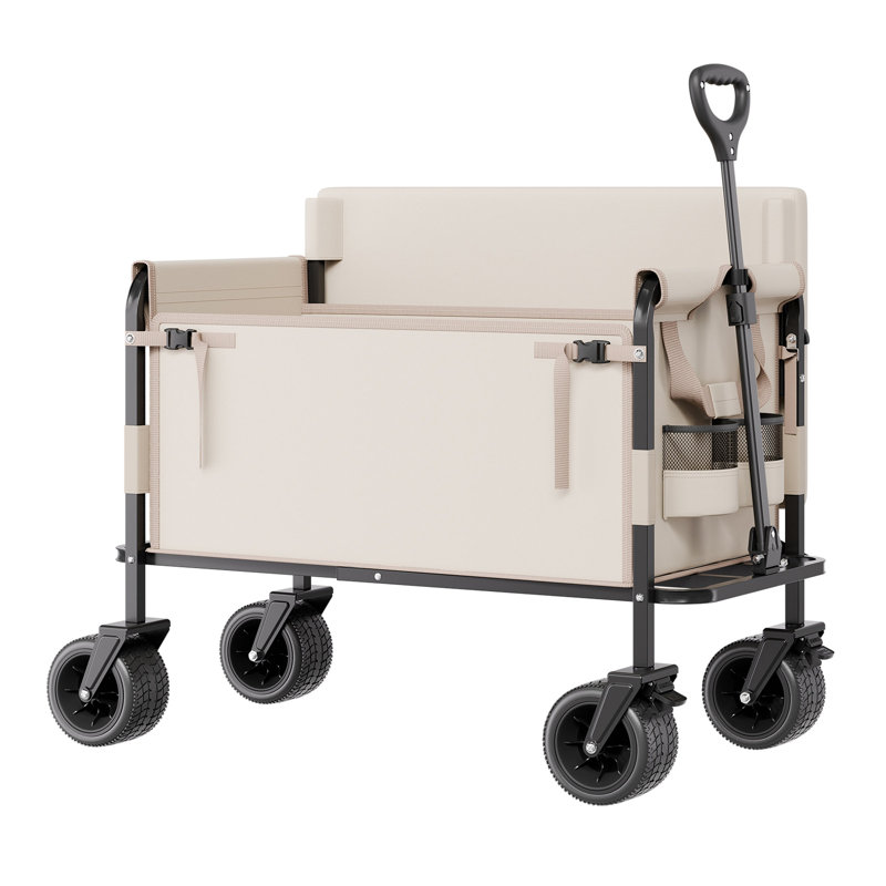 Le chariot de chariot pliable se convertit en charge de 550 lb et en chariot utilitaire de 220 L pour le camp