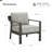 Aluminum Patio Armchair With Cushions-998042759