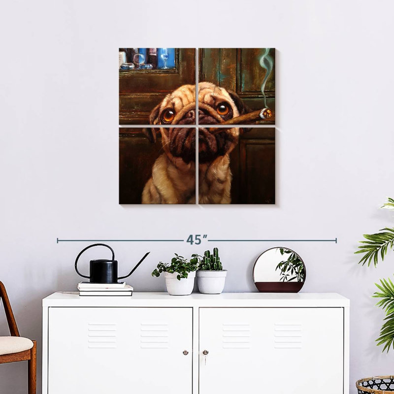 Ketti Uptown Pug, 26" H x 26" W