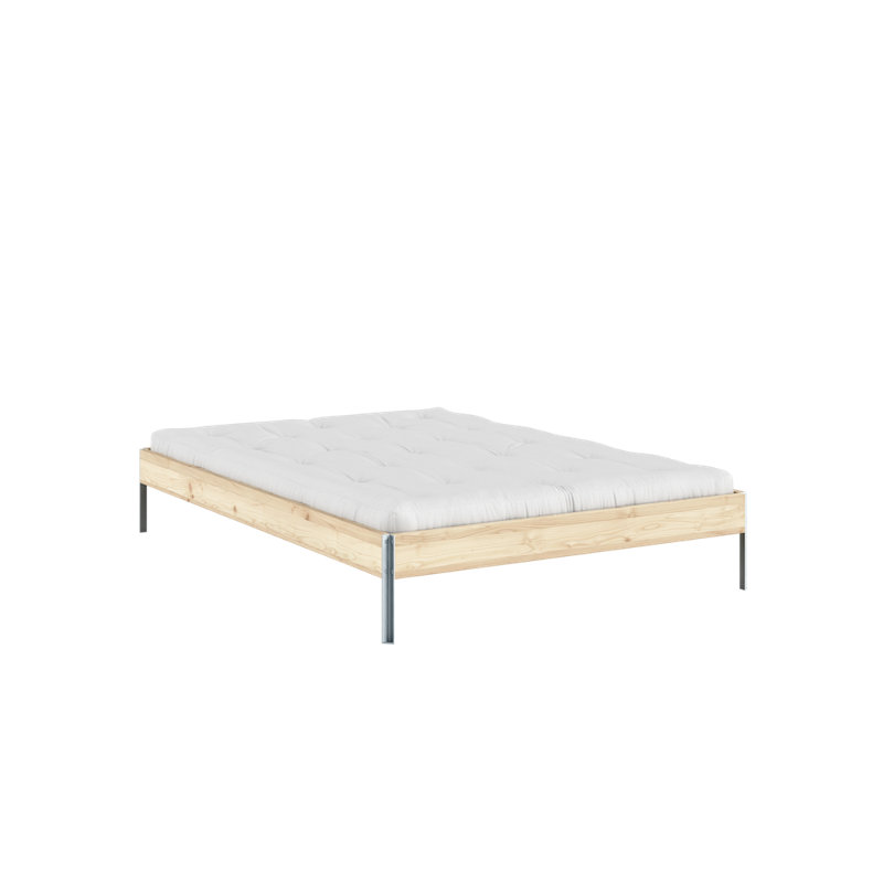 CORE BED CAROB BROWN 140 X 200, Brown, European Double (140 x 200 cm)