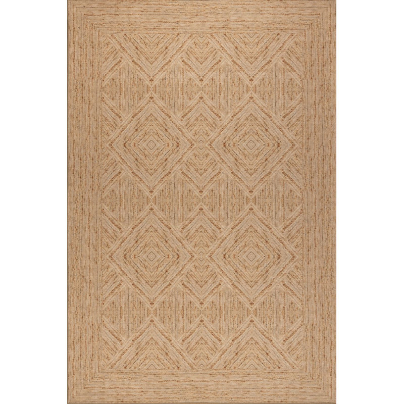 Tapis en chenille Heileman Brown, Tapis de couloir 2 pi 6 po x 7 pi 7 po