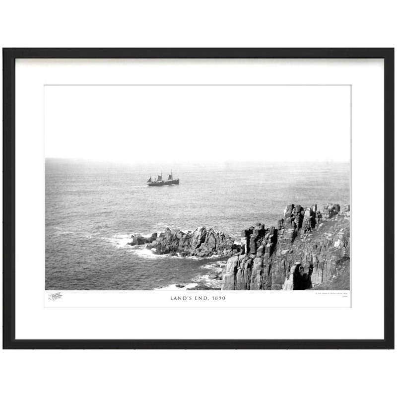 Lands End, 1890 - Single Picture Frame Print, 45cm H x 60cm W x 2.3cm D
