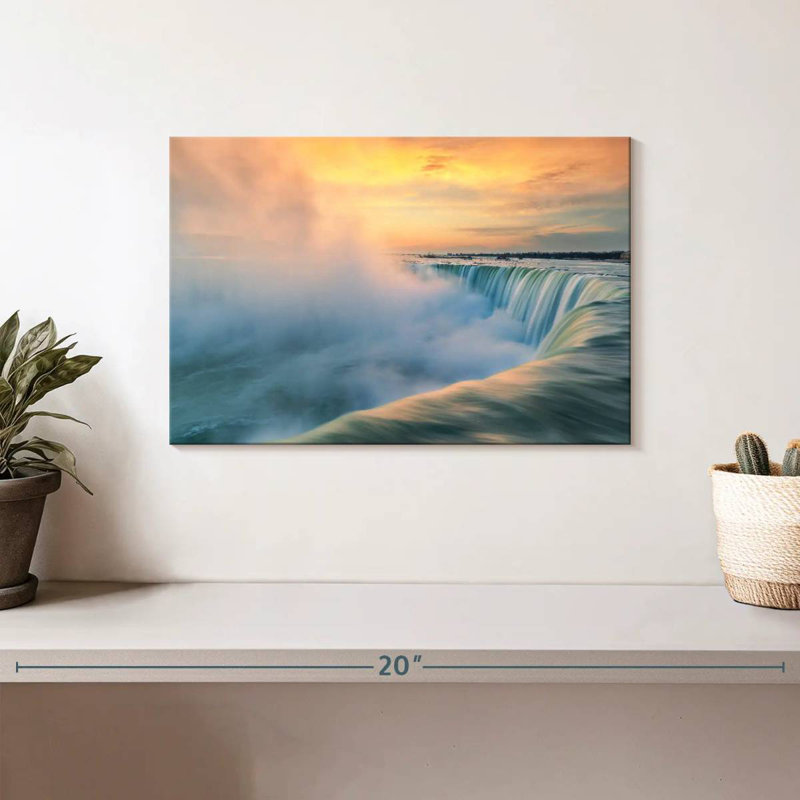 Alvord Niagara Falls Misty Sunrise, H 8 po x l 12 po