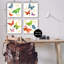 «Vivid Glam Butterflies», impression sur bois 4 pièces-93786549-93786550