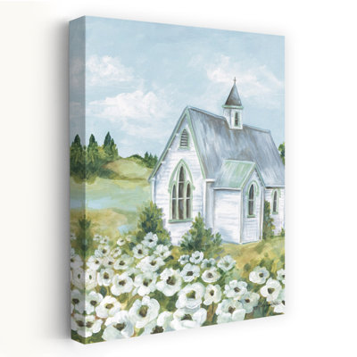 Paysage campagnard paisible, paysage serein rustique, art naturel