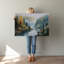 Art mural en toile Frosted Woods-127363833