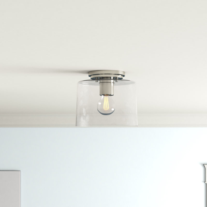 Plafonnier encastré 1 lumière 8,625 po Arjanne, Nickel brossé