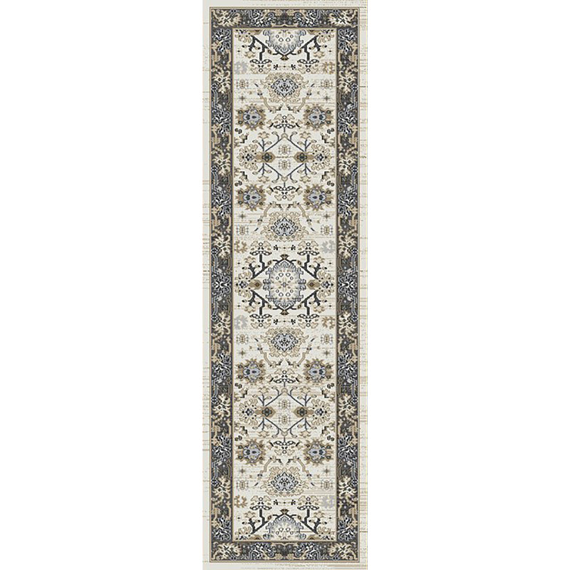 Tapis beige / gris Mishawaka, Tapis de couloir : 2 pi x 7 pi 7 po
