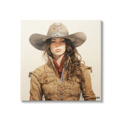 «Country Cowgirl On Beige» par RB