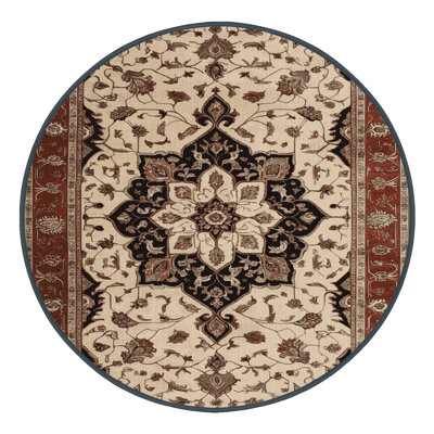 Machine Washable Persian Brown Area Rug