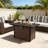 43 in Outdoor Wicker Gas Fire Pit Table With 50,000 BTU, Propane Fire Pit Table with CSA Certified For Patio & Backyard