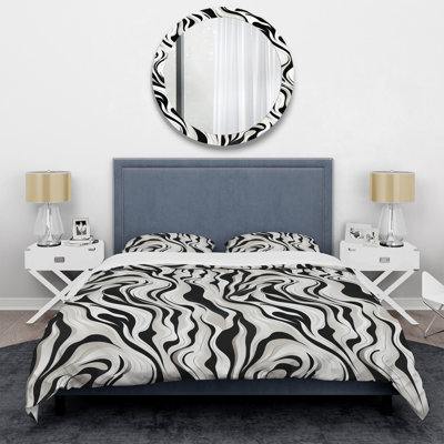 Minimalist Sophistication Abstract Duvet Cover