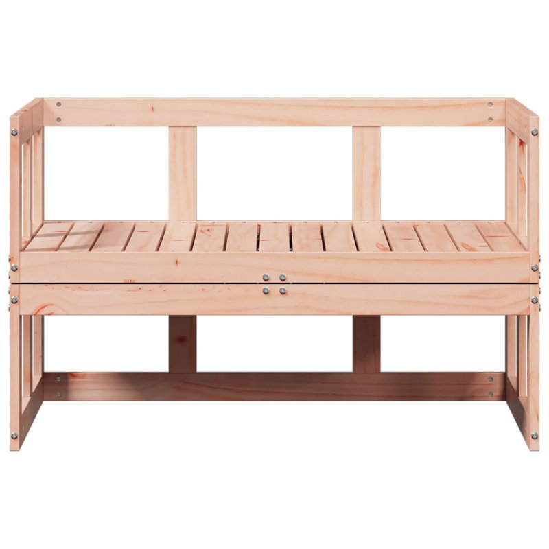 Patio Sofa Bench Extendable Solid Wood Pine, Pink