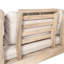 Ensemble de conversation d'extérieur en bois d'acacia avec coussins 5 pièces Abhipa