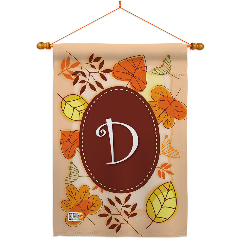 Ensemble de drapeaux en polyester 40 x 28 po Autumn, D