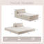 Monoplace avec 1 repose-pieds (blanc)
