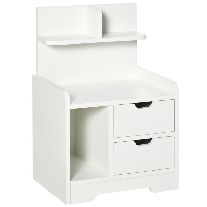 Akeilah 40cm W Manufactured Wood Bedside Table