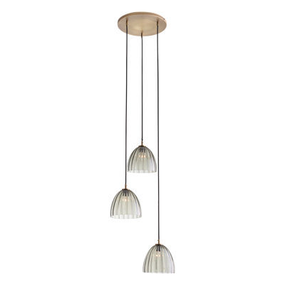 Caterina Triple Pendant - Smoke