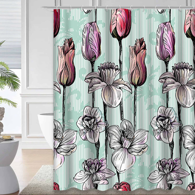 Rideau de douche Spring Spring, L 72 po x l 72 po