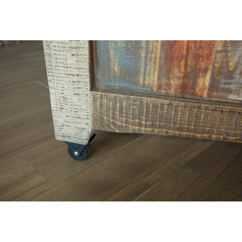 Dodge 3-Drawer Island with Casters