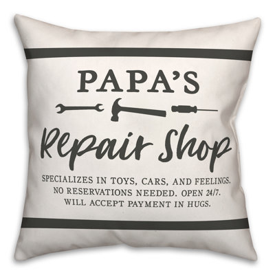  Housse et insert de coussin Papa