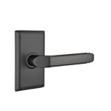 Milano Flat Privacy (Bed & Bath) Door Lever with Rectangle Rosette