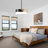 5-Lights Dimmable Farmhouse Drum Chandelier