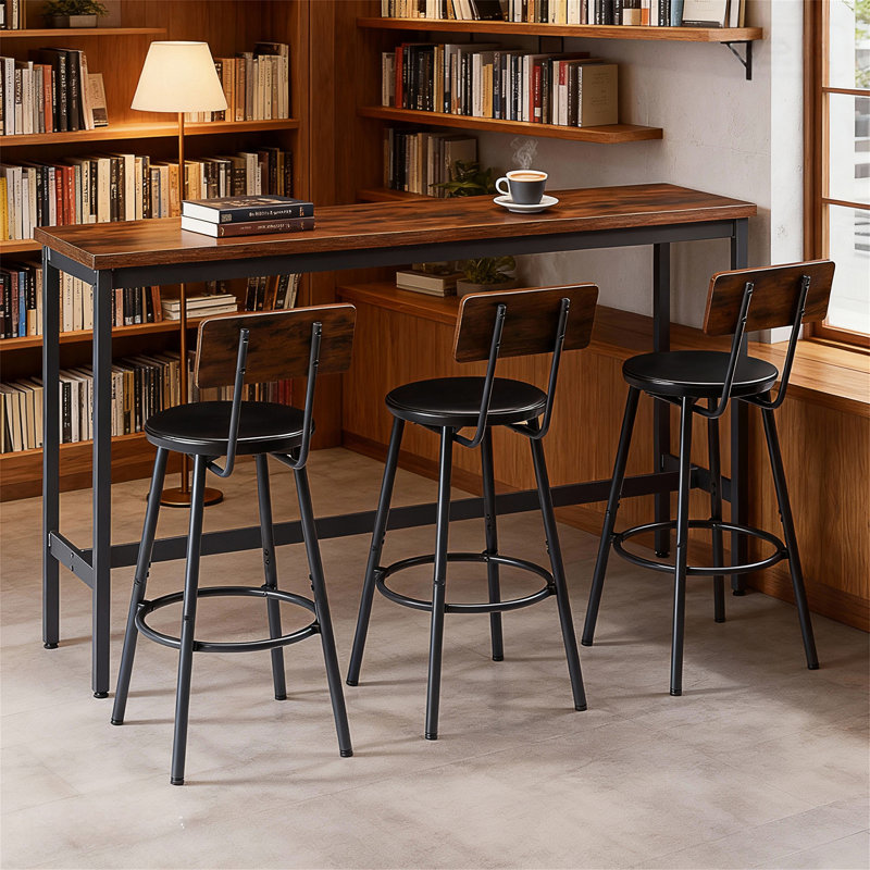 Ensemble de table de bar et chaises pour 3