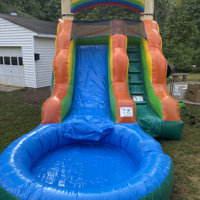 Summer Breeze 13' Water Slide with Pool - Hero Kiddo Inflatables