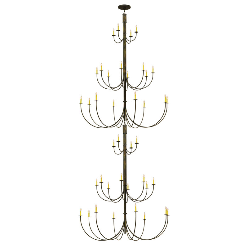 Lustre double 78 lumières l 78 "Cheal