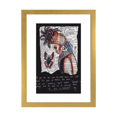 «I Am a Woman» par l'artiste Ria - impression d'art graphique