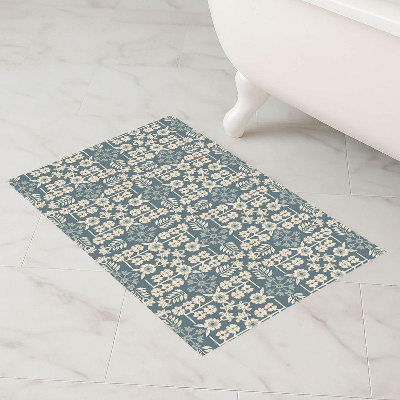 Madden Decorative Bath Mat, Single - 24" L x 17" W, Teal