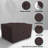 Covers & all Outdoor Square Table & Chair Set Cover, 1000D PVC-Coated Heavy Duty Waterproof Patio Furniture Cover, UV & Tear-Resistant with Air Vents & Drawstrings-2092408991-2092408990
