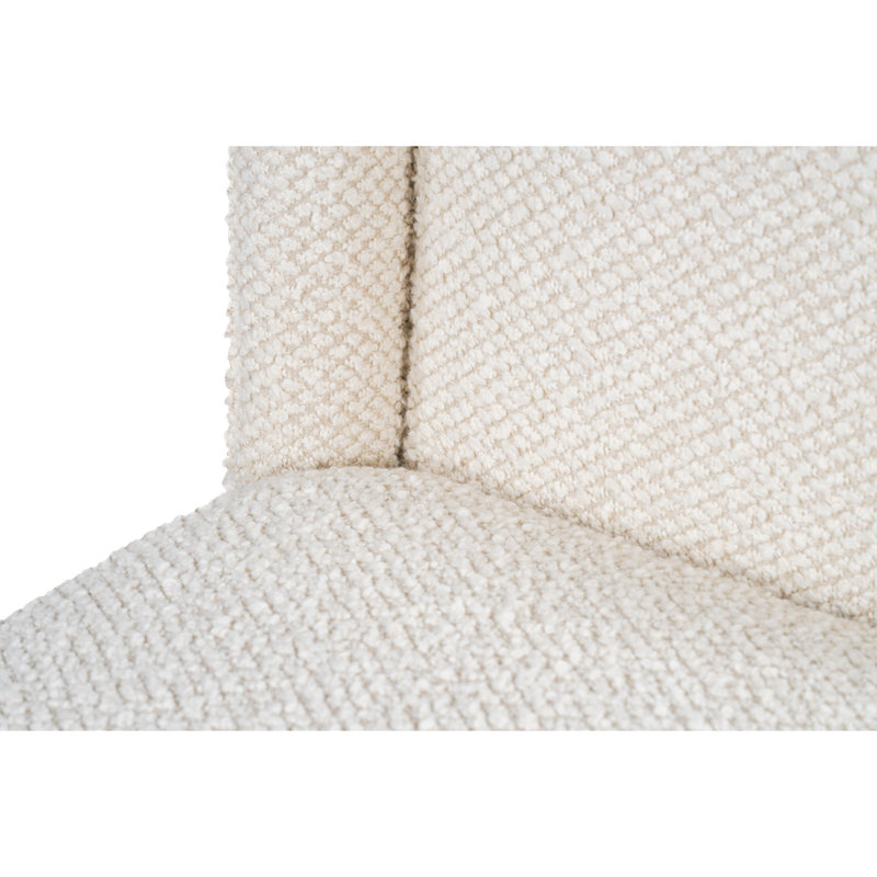Laurel Upholstred Dining Chair Pale Parchment Performance Fabric