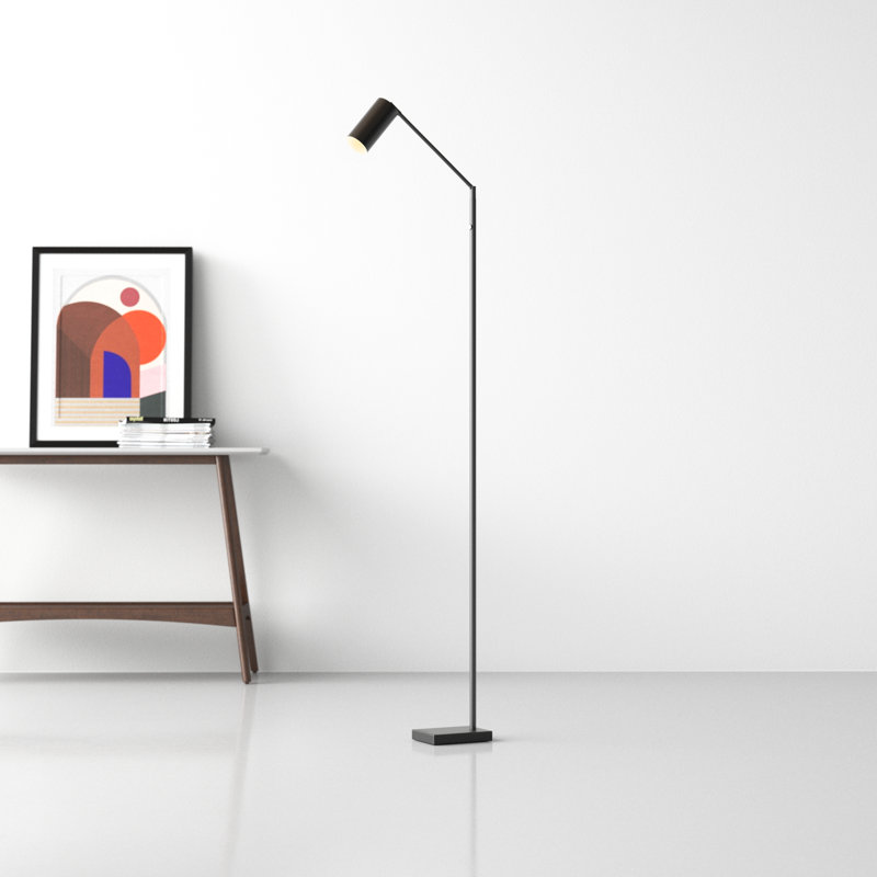Koen 69'' Black Painted Metal LED Task Floor Lamp